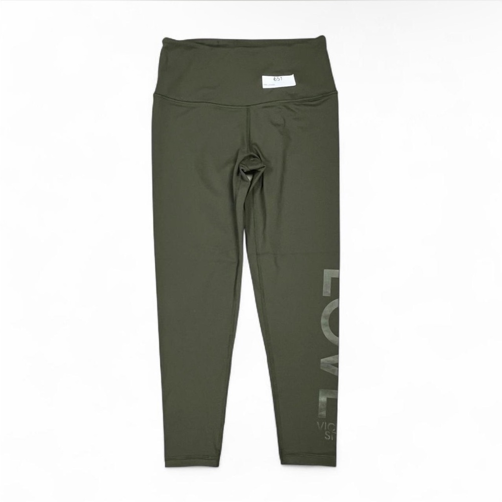 Victoria's Secret Sport Ankle Length Leggings in Dark Green with hidden pocket